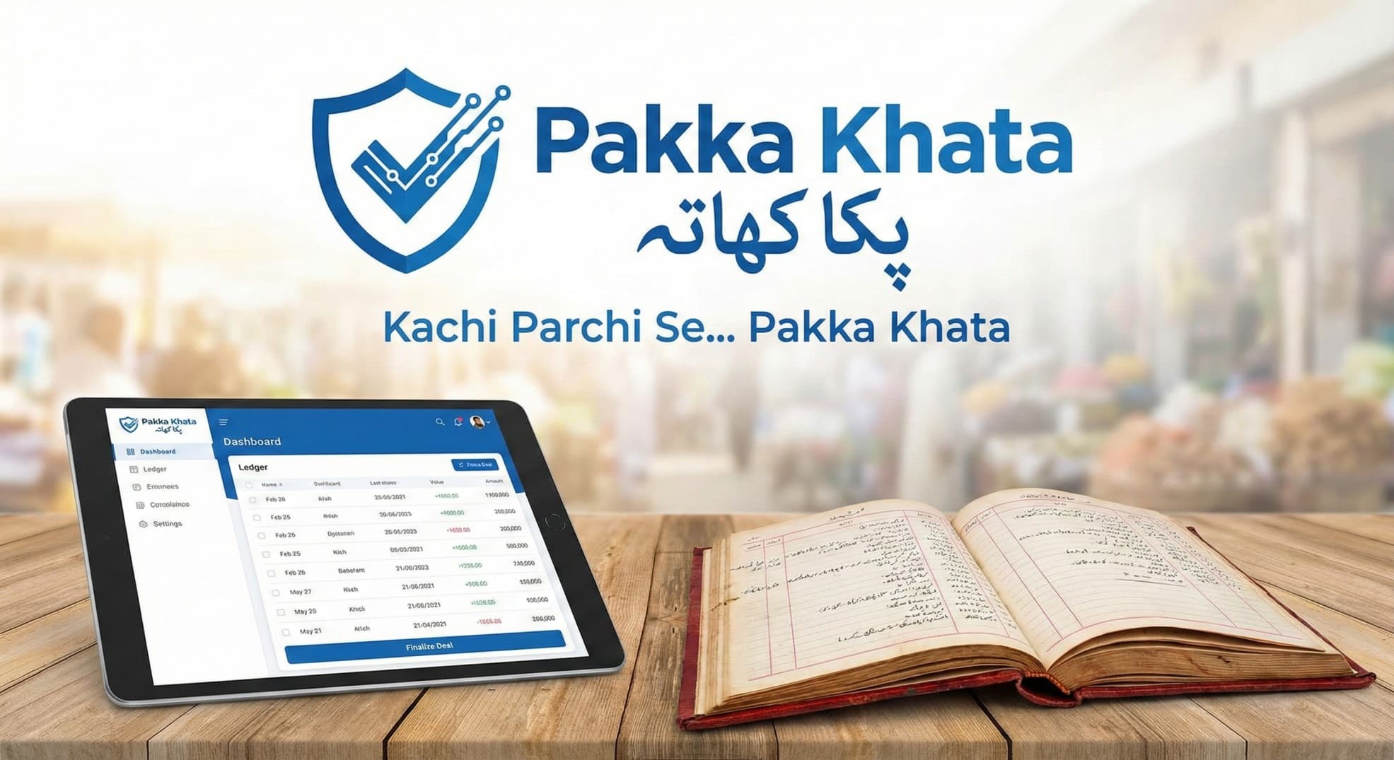 Pakka Khata Mandi Software Dashboard
